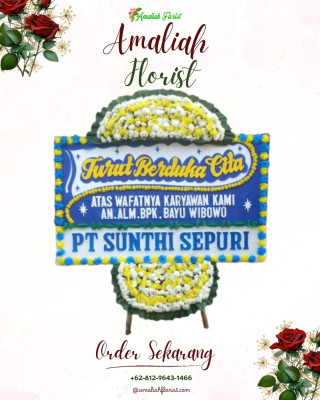 Papan Bunga Duka di Srihardono