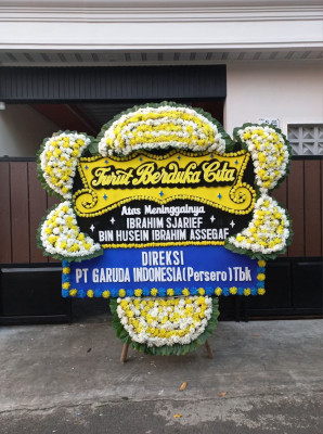 Papan Bunga Duka di Srihardono