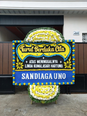 Papan Bunga Duka di Srihardono